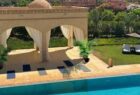 Atlas Widen yoga mats in shade by the pool